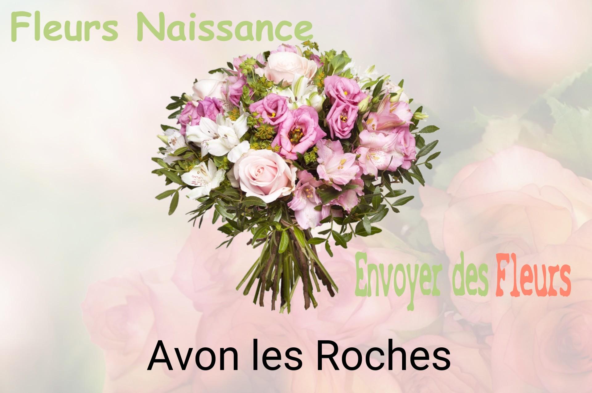 Bouquet de fleurs de naissance livré à Avon-les-Roches